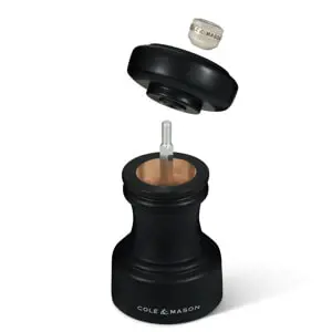 Cole & Mason Hoxton Black Wood Pepper Mill 104mm